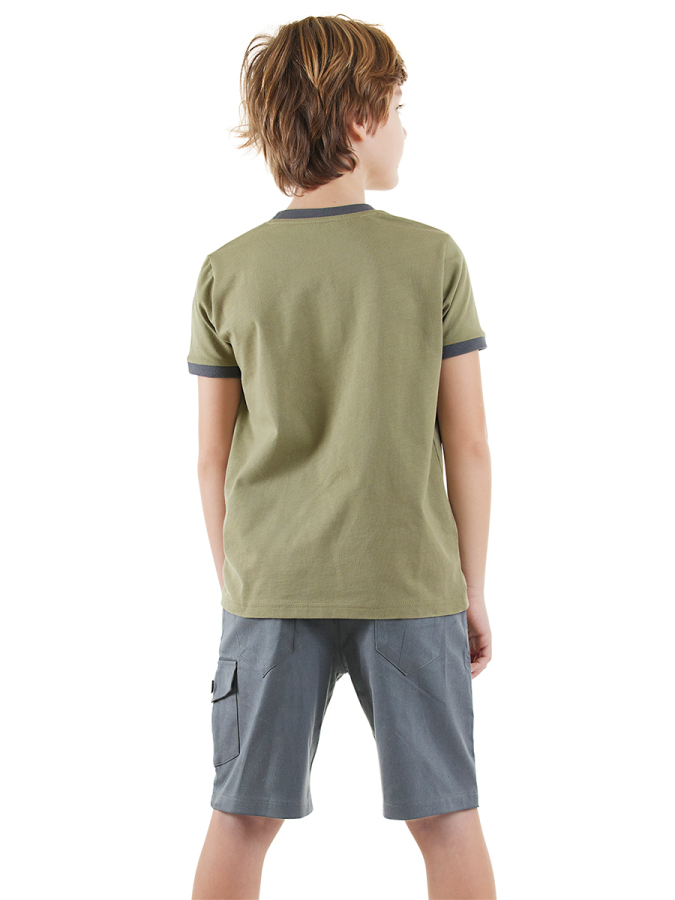 Explore Boy T-shirt&Gabardine Shorts Set - 2