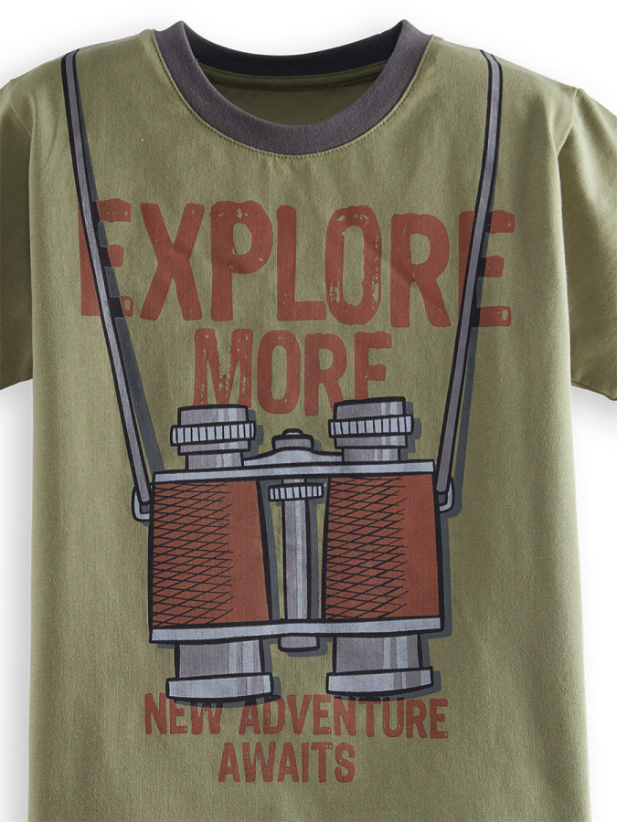 Explore Boy T-shirt&Gabardine Shorts Set - 5