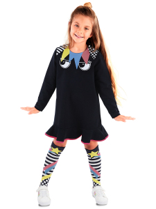 Eyes Girl Dress&Socks - MSHB&G
