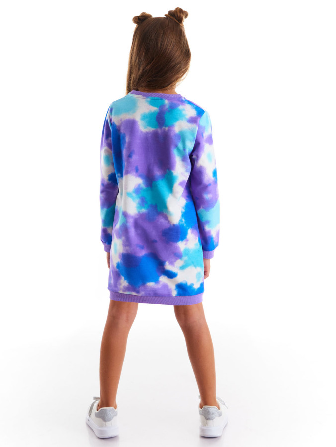 Fab.Batik Renkli Kız Çocuk Elbise - 9