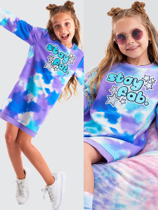 Fab.Batik Renkli Kız Çocuk Elbise - MSHB&G