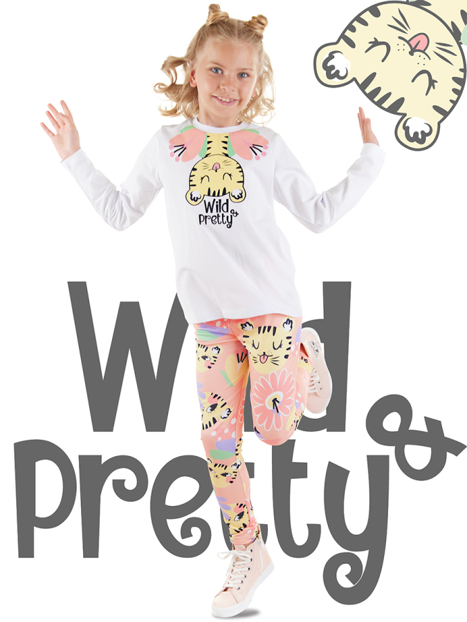 Fancy Leo Girl T-shirt&Leggings Set - 1