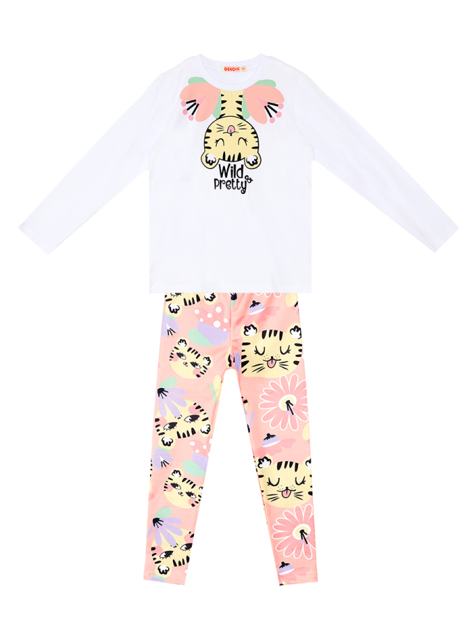 Fancy Leo Girl T-shirt&Leggings Set - 3