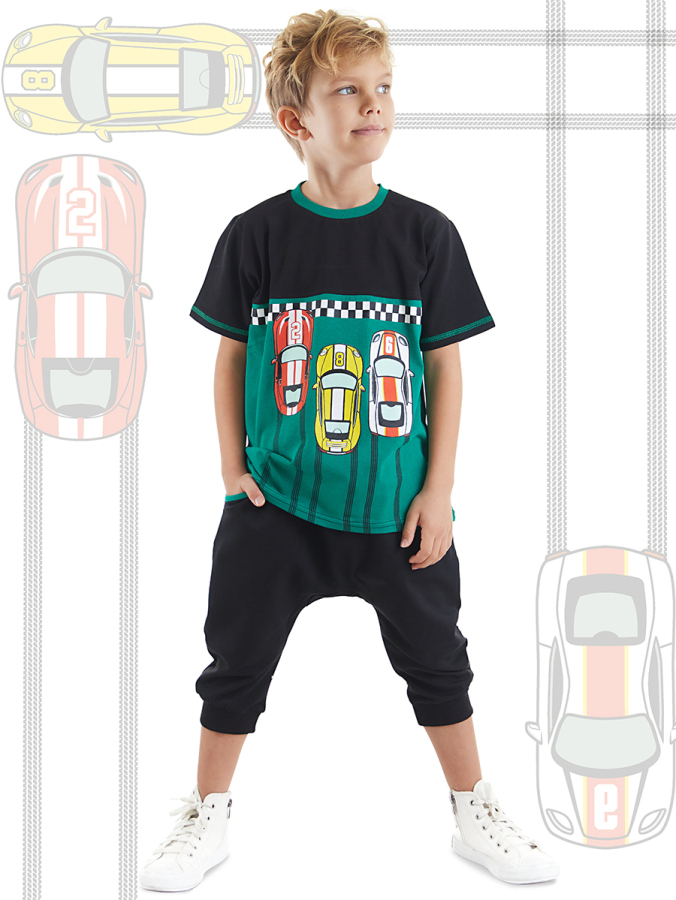 Finish Erkek Çocuk T-shirt Kapri Şort Takım - 1