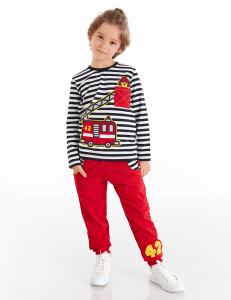 Fire-fighting Boy Pants Set - Denokids