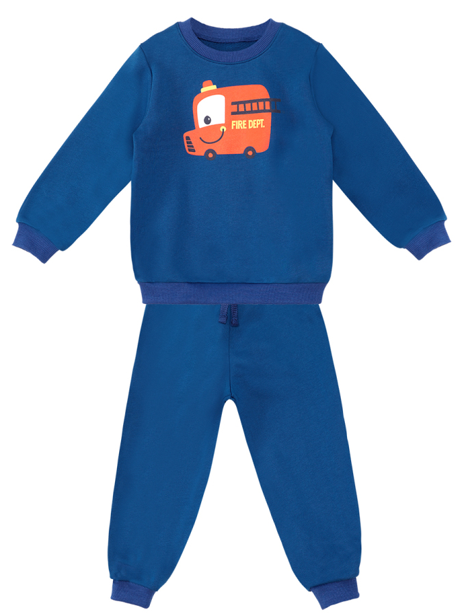 Fire Hall Baby Boy Navy Blue Tracksuit - 2