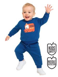 Fire Hall Baby Boy Navy Blue Tracksuit - Denokids