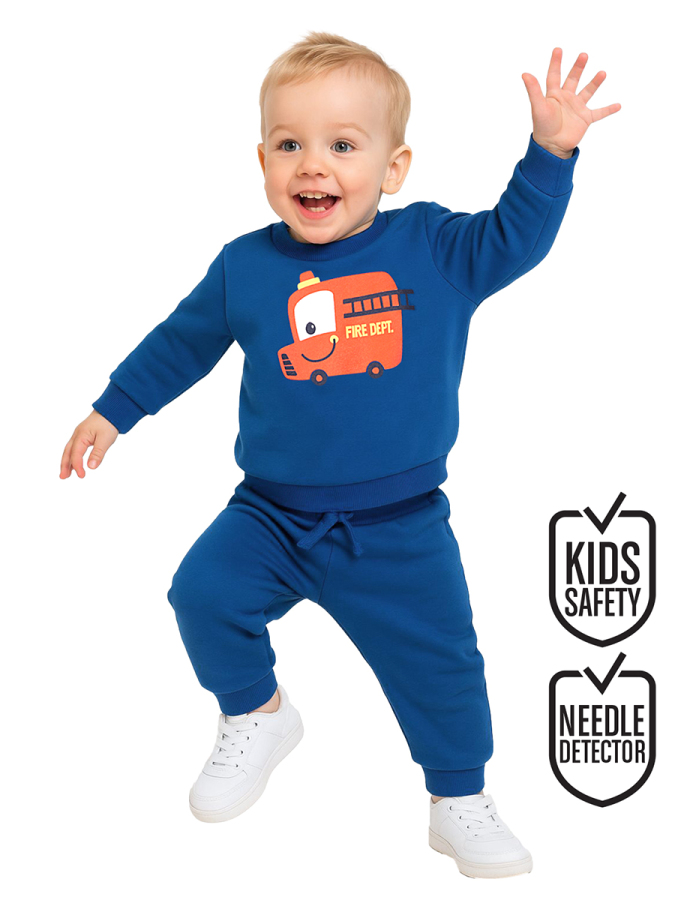 Fire Hall Baby Boy Navy Blue Tracksuit - 1