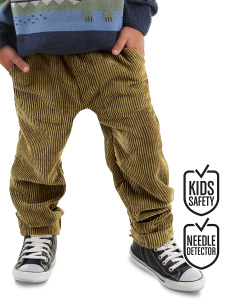 Fitilli Kadife Haki Erkek Çocuk Pantolon - Denokids