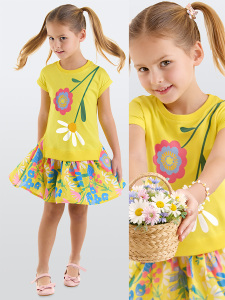 Flower Garden Girl Dress - 1