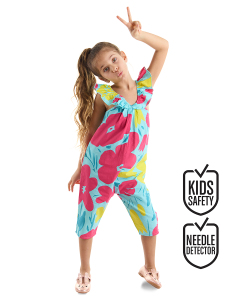 Flower Garden Girl Poplin Overall - MSHB&G