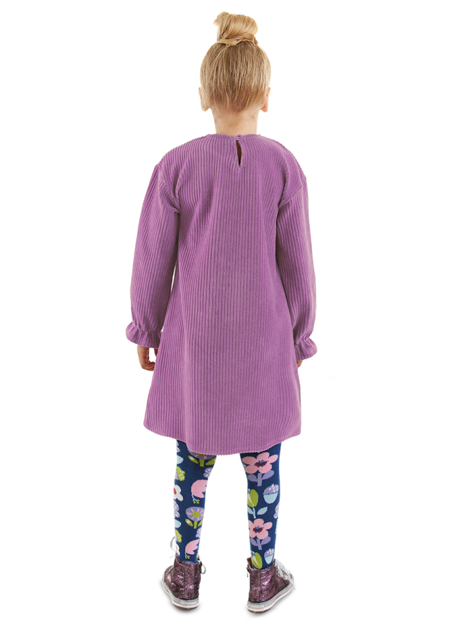 Flower Girl Lilac Velvet Dress - 2