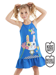 Flower Rabbit Gir Dress - Denokids
