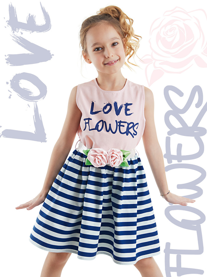 Flowers Girl Evening Dress - 1