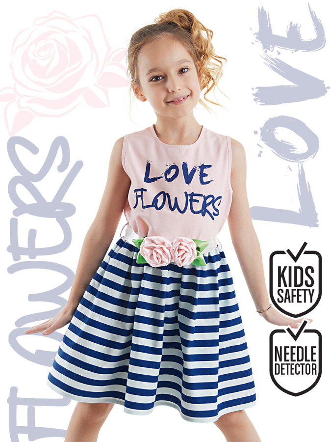 Flowers Girl Evening Dress - 1