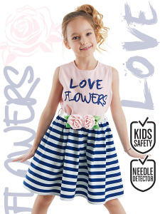 Flowers Girl Evening Dress - 1