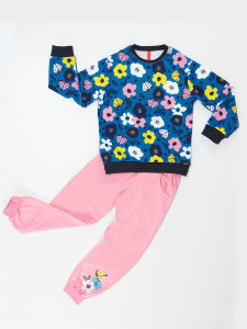 Flowers Girl Pants Set - 12