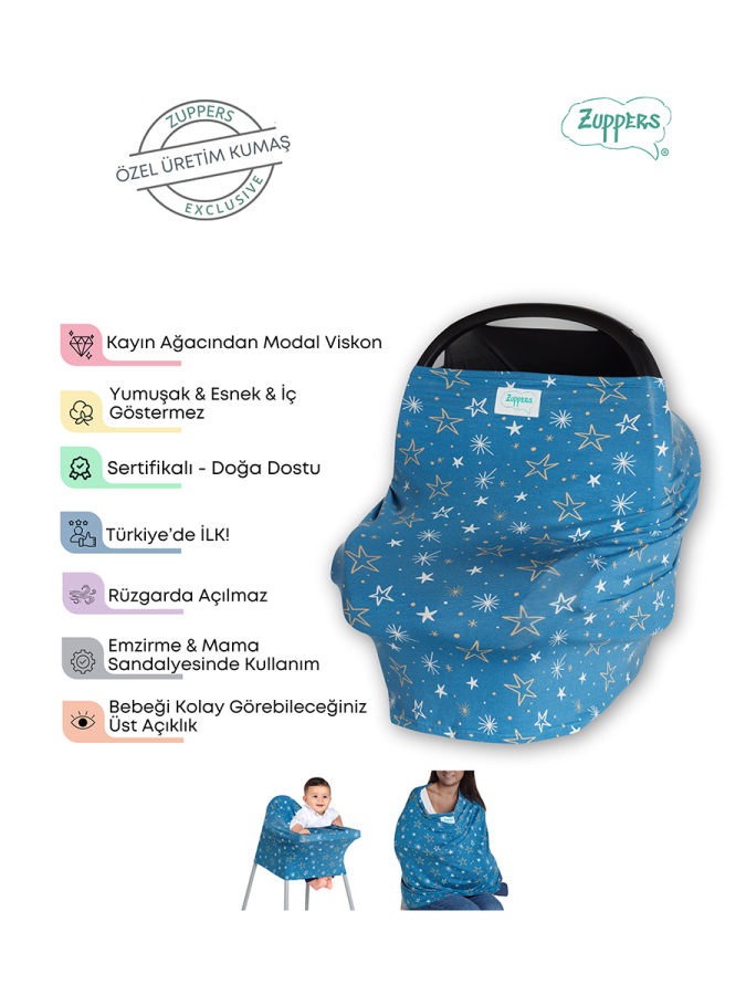 Fonksiyonel Puset - Emzirme Örtüsü Star Set - 2