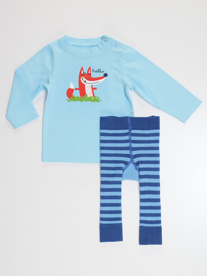 Fox Baby Boy Leggings+T-shirt Set - 4