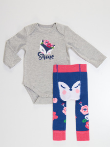 Fox Baby Girl Leggings+Bodysuit Set - 5