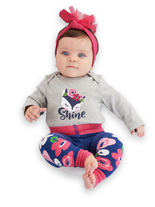 Fox Baby Girl Leggings+Bodysuit Set - 2