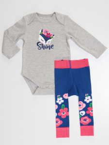 Fox Baby Girl Leggings+Bodysuit Set - 4