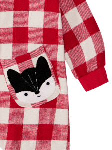 Fox Plaid Girl Overall - 5