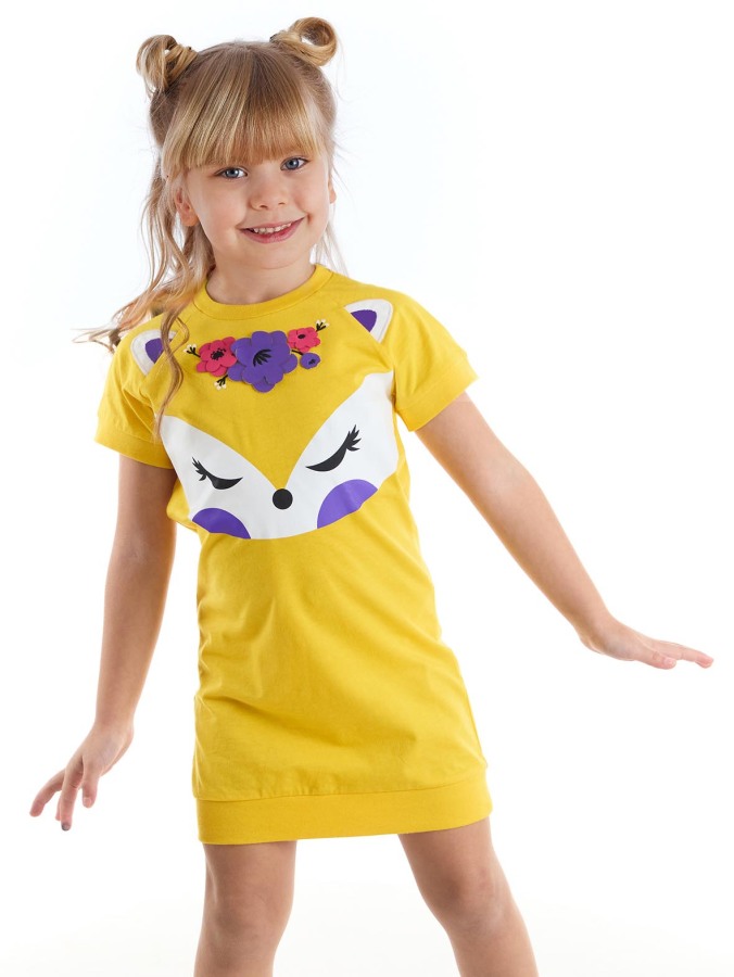Fox Yellow Girl Dress - 1