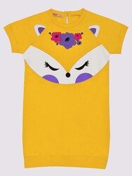Fox Yellow Girl Dress - Thumbnail