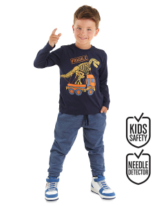 Fragile Erkek Çocuk Uzun Kollu T-shirt Pantolon Takım - MSHB&G