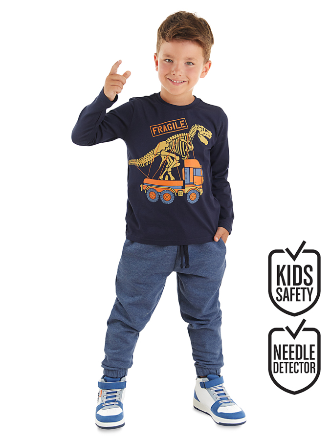 Fragile Erkek Çocuk Uzun Kollu T-shirt Pantolon Takım - 1