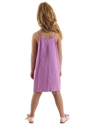 Frilled Lily Girl Lilac Dress - Thumbnail