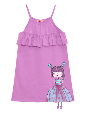 Frilled Lily Girl Lilac Dress