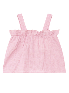 Frilled Muslin Girl Blouse&Shorts Set - 6