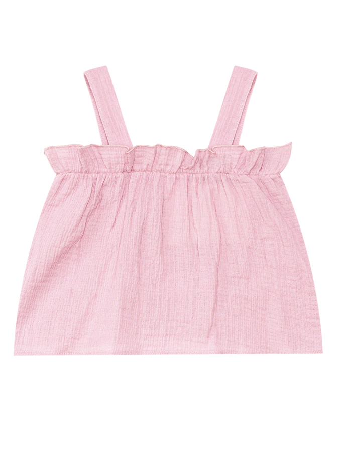 Frilled Muslin Girl Blouse&Shorts Set - 6