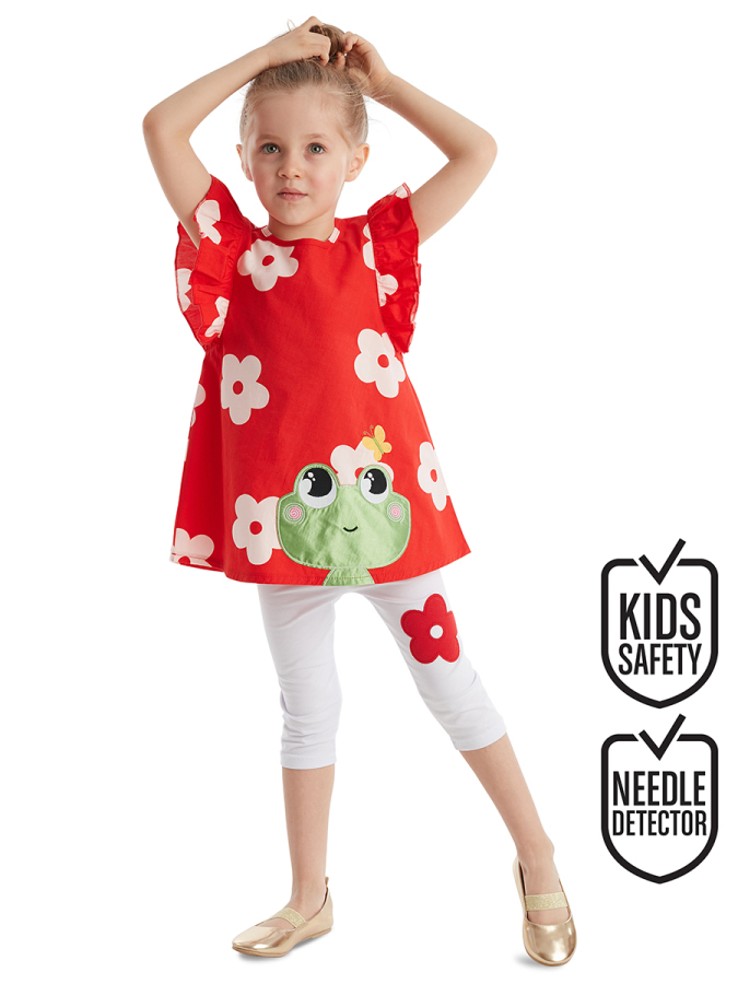 Frog Girl Tunic Leggings Set - 1