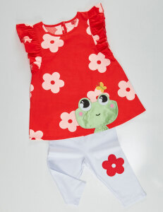 Frog Girl Tunic Leggings Set - 8
