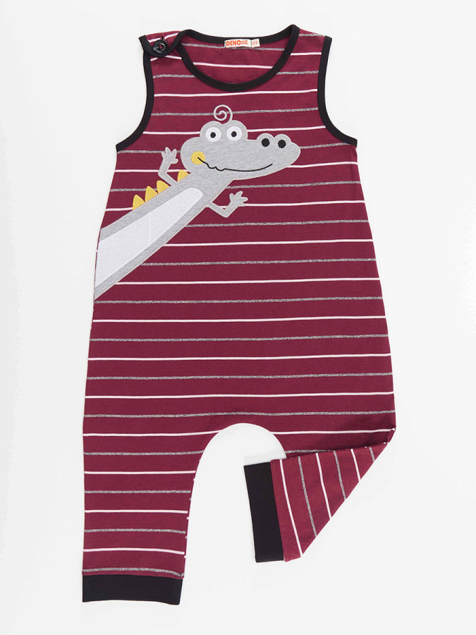 Funny Croc Boy Overall - 3