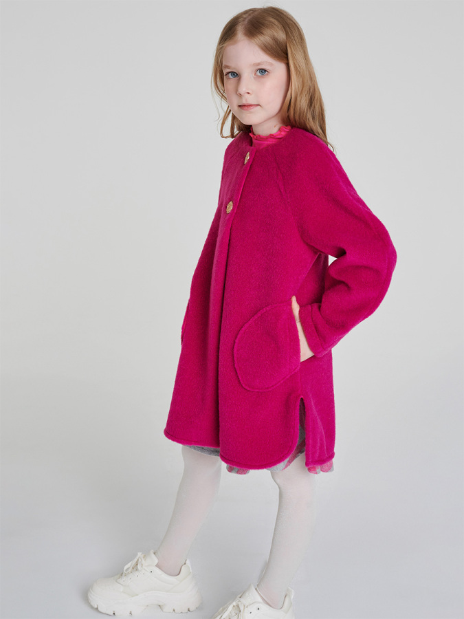 Fuşya Kaşe Mont - 3