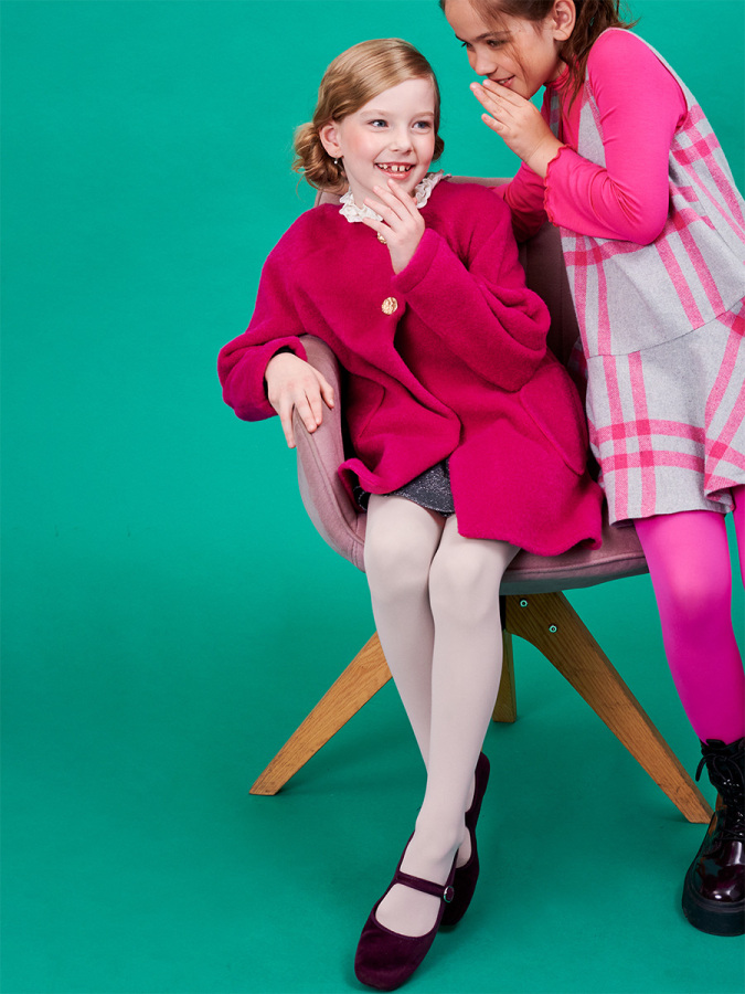 Fuşya Kaşe Mont - 4