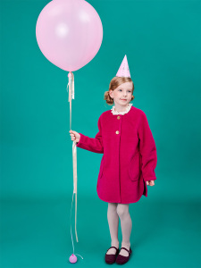 Fuşya Kaşe Mont - 5