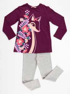 Gazalle Girl T-shirt&Leggings Set - 3