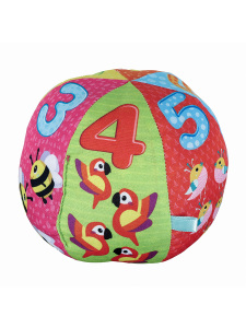 Gelişim Destekleyici Çıngıraklı Bebek Topu Yumuşak ve Güvenli - Molie