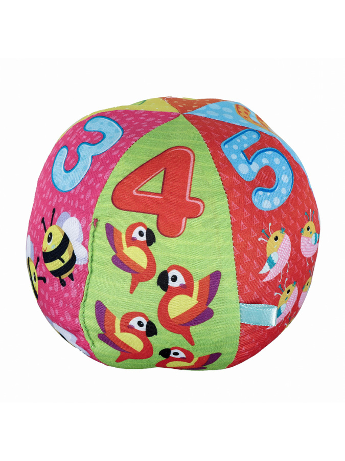 Gelişim Destekleyici Çıngıraklı Bebek Topu Yumuşak ve Güvenli - 1