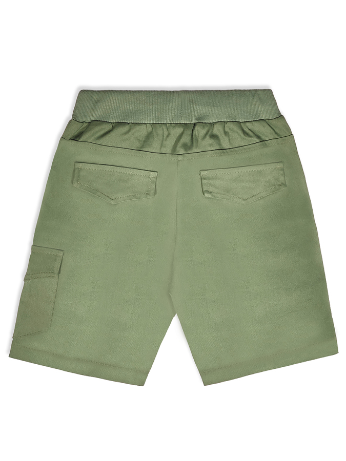 Erkek Çocuk Takım Bilim Baskılı Pamuk T-Shirt Gabardin Dokuma Şort Yazlık Takım - 10