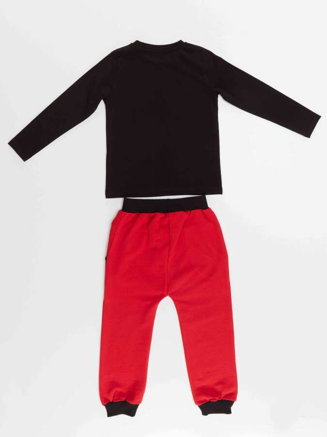 Geometric Dino Boy T-shirt&Pants Set - 4