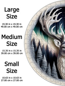Geyik (Deer)- 39 Cm X 39 Cm Yapboz - 4