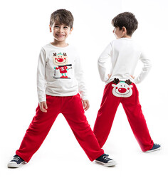 Geyikli Kadife Erkek Takım - Denokids