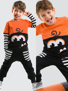 Gırgır Çizgili Erkek Çocuk Eşofman Takım - Denokids