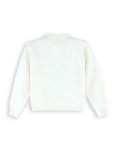 Girl Button Up Cardigan with Toy - 4